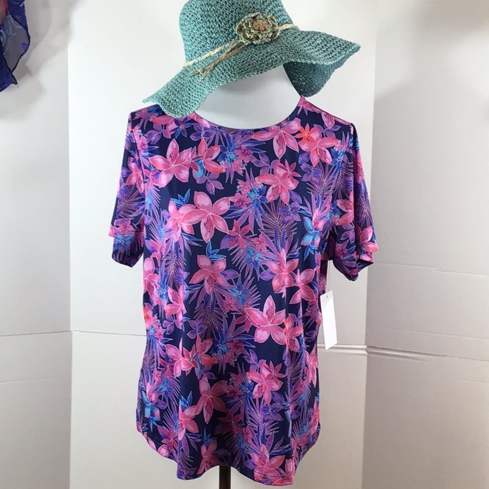 Swimsuits for All swim tee shirt 14/16 NWT